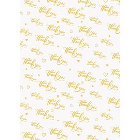 30pcs Thank You Tissue Paper, Tissue Paper Thank You Tissue Paper Wrapping Tissue Paper Tissue Paper for Crafts Graduation Birthday Thanksgiving (Gold)