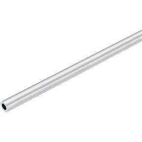uxcell 6063 Aluminum Round Tube, 6mm OD 4mm Inner Dia 400mm Length Pipe Tubing for Industry DIY Projects