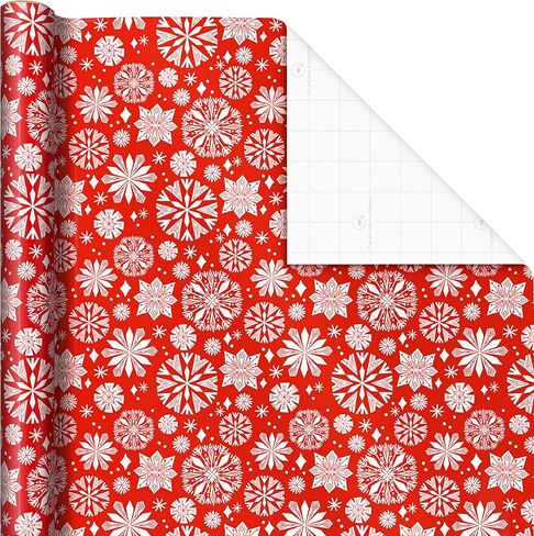 Hallmark Holiday Reversible Wrapping Paper Bundle, Rustic Christmas (Pack of 3, 120 sq. ft. ttl) Plaid, Barn, Red Truck, Moose, Woodland Scenes in Saudi Arabia