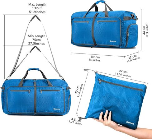 حقيبة جونيكس للسفر سعة 150 لتر مع مكعبات تعبئة مضغوطة in Kuwait