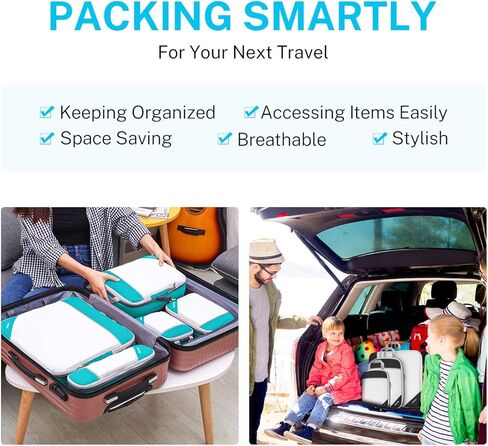 حقيبة جونيكس للسفر سعة 150 لتر مع مكعبات تعبئة مضغوطة in Kuwait