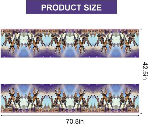 4 Pack Party Supplies Rectangular Tablecloth,Cartoon Table Cover Party Decoration for Video Game Themed Birthday Decorations Party Supplies, Blue in Saudi Arabia