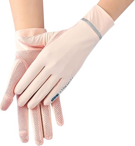Women Summer Sunblock Glove Girls UV Protection Cycling Gloves Touchscreen Driving Gloves Non-Slip Fingertip Flip Glove in Saudi Arabia