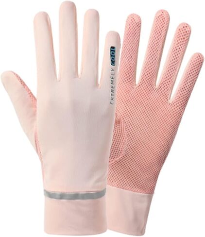 Women Summer Sunblock Glove Girls UV Protection Cycling Gloves Touchscreen Driving Gloves Non-Slip Fingertip Flip Glove in Saudi Arabia