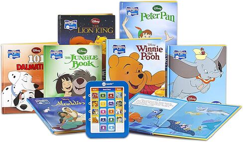 حزمة الكتب الإلكترونية من Disney Me Reader المكونة من 8 كتب ~ كتب صوت ديزني الكلاسيكية للأطفال الصغار | كتب Disney Me Reader مع ملصقات إضافية (كتاب ديزني للأطفال الصغار) in Saudi Arabia