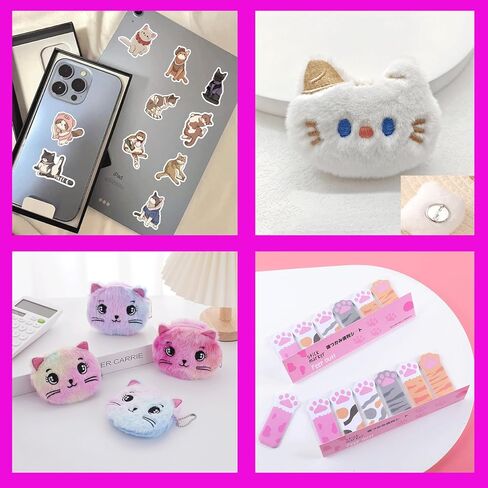 kawaii لطيف القط يوميات مع قفل ومفاتيح للفتيات 7 8 سنوات من العمر فتاة هدايا عيد ميلاد مجلات الأطفال للفتيات لطيف القط أفخم مذكرات سرية يوميات كتابة مجلة صفحات مبطنة دفتر. in Kuwait