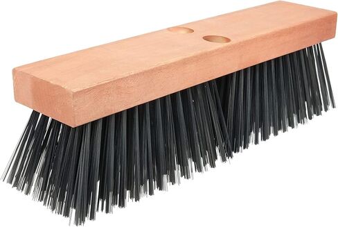 Weiler 42030 Flat Wire Broom with 14" Hardwood Block, 5" Trim Length, Made in the USA in Saudi Arabia