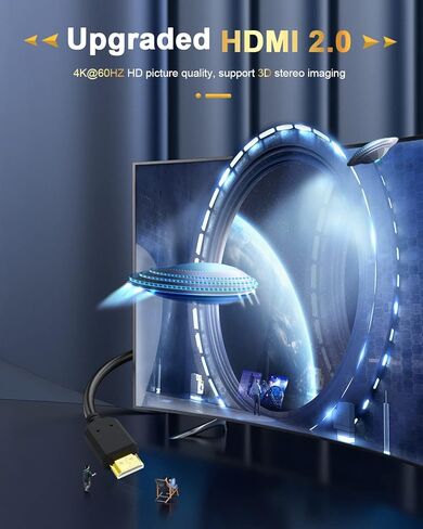 كابل تمديد HDMI EXTRACTME، 2 حزمة محول موسع HDMI ذكر إلى أنثى عالي السرعة يدعم 4K 3D لـ Google Chrome Cast، Roku Stick، TV Stick، HDTV، PS3/4، Xbox360، الكمبيوتر المحمول والكمبيوتر الشخصي in Kuwait