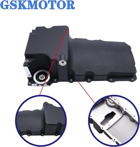 GM LS Oil Pan Aluminum Rear Sump SWA Petro-Fit Oil Pan for Camaro Nova Chevelle- BLACK, High Style in Saudi Arabia