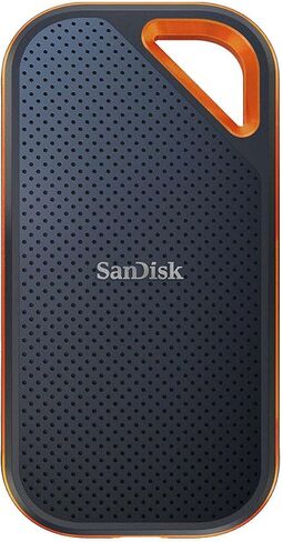 محرك أقراص SanDisk Extreme PRO SSD V2 المحمول بسعة 4 تيرابايت مع حافظة in Saudi Arabia