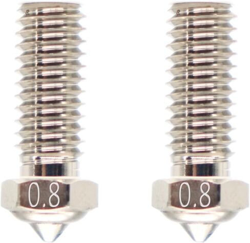 R QIDI TECHNOLOGY 3D Printer Copper Plated Extruder Nozzles 0.4 mm M6 for X-PLUS3/X-MAX3, 2 Pcs in Saudi Arabia