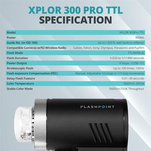XPLOR 300 Pro TTL R2 Battery-Powered Outdoor Flash Parasnap Kit in Saudi Arabia