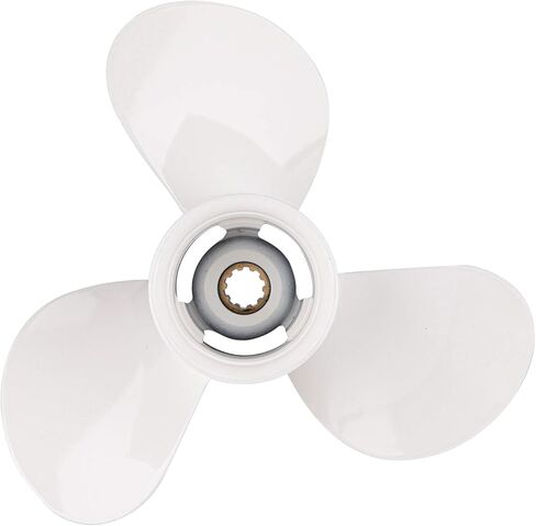 الدعائم الشابة 664-45945-00-EL 9 7/8x10 1/2 F OEM الصف الألومنيوم المروحة لياماها 20HP 25HP 30HP المحركات الخارجية 9.875x10.5,10 سبلاين الأسنان in Kuwait