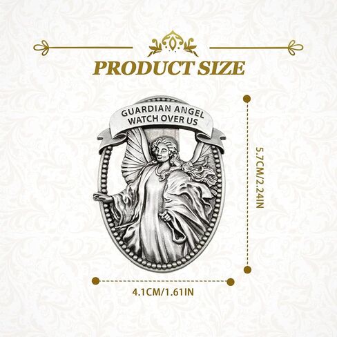 Car Sun Visor Accessories Cathedral Guardian Angel Visor Clip Bless Driving Safety Religious Gift for Parent, Family, Friend, New and Old Driver (1 PCS) in Saudi Arabia