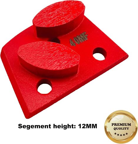 9 Pcs Pro Lavina Diamond Grinding Shoes Medium Bond for Medium Floor (Grit Optional), for Lavina Floor Grinding Machine (40 Grit - 1 Oval Segment M Bond for Medium Floor) in Saudi Arabia
