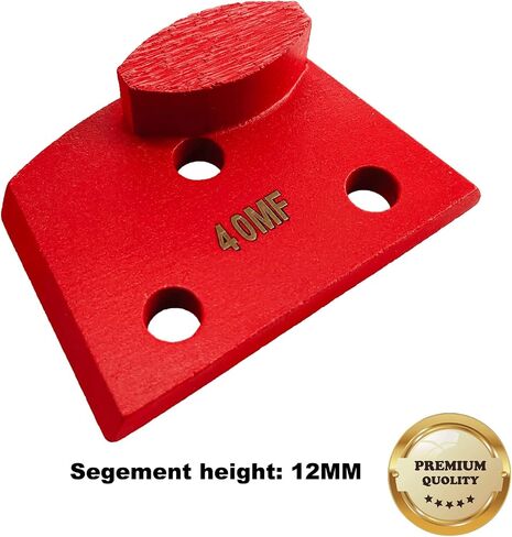 9 Pcs Pro Lavina Diamond Grinding Shoes Medium Bond for Medium Floor (Grit Optional), for Lavina Floor Grinding Machine (40 Grit - 1 Oval Segment M Bond for Medium Floor) in Saudi Arabia