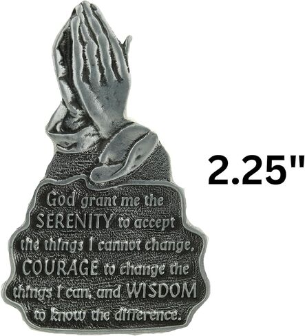 مشبك قناع الصلاة Needzo Serenity، ملحقات السيارة المسيحية للسائقين الجدد، 2.25 بوصة in Kuwait