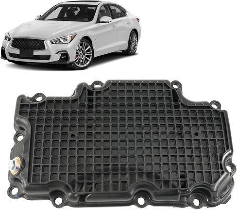 Lower Engine Oil Pan Assembly Compatible with INFINITI Q50 V6 RWD Q60 V6 RWD 2016 2017 2018 2019 2020 2021 2022 3.0L Replace 11110-5CA2A 111105CA2A in Saudi Arabia