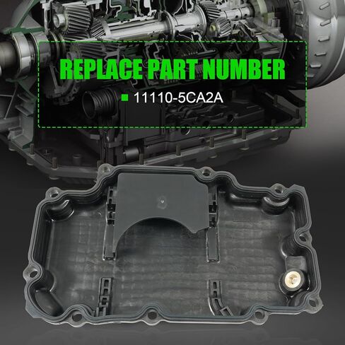 Lower Engine Oil Pan Assembly Compatible with INFINITI Q50 V6 RWD Q60 V6 RWD 2016 2017 2018 2019 2020 2021 2022 3.0L Replace 11110-5CA2A 111105CA2A in Saudi Arabia