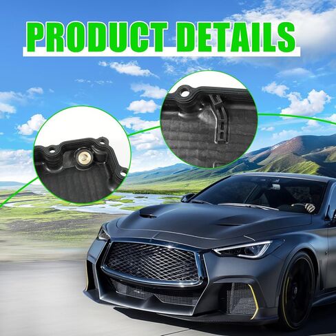 Lower Engine Oil Pan Assembly Compatible with INFINITI Q50 V6 RWD Q60 V6 RWD 2016 2017 2018 2019 2020 2021 2022 3.0L Replace 11110-5CA2A 111105CA2A in Saudi Arabia