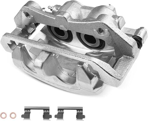 A-Premium Disc Brake Caliper Assembly with Bracket Compatible with Select Ford Models - For Mustang EcoBoost 2015-2018, EcoBoost Premium 2015-2018, V6 2015-2017 - Front Right Passenger Side in Saudi Arabia