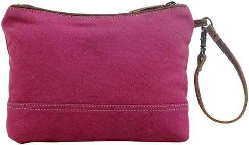 Myra Bag Just Pink Pouch Upcycled Cotton & Leathe S-2918 in Saudi Arabia