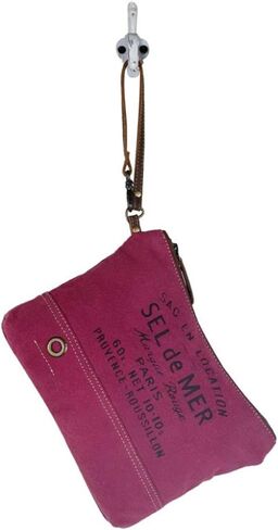 Myra Bag Just Pink Pouch Upcycled Cotton & Leathe S-2918 in Saudi Arabia