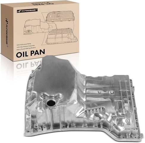 A-Premium Engine Oil Pan Sump with Drain Plug Compatible with Mercedes-Benz C250 2012-2015, SLK250 2012-2015, 1.8L, Replace # 2710101713, 2710101413 in Saudi Arabia