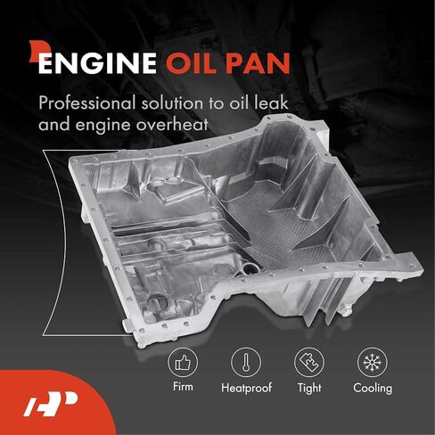 A-Premium Engine Oil Pan Sump with Drain Plug Compatible with Mercedes-Benz C250 2012-2015, SLK250 2012-2015, 1.8L, Replace # 2710101713, 2710101413 in Saudi Arabia