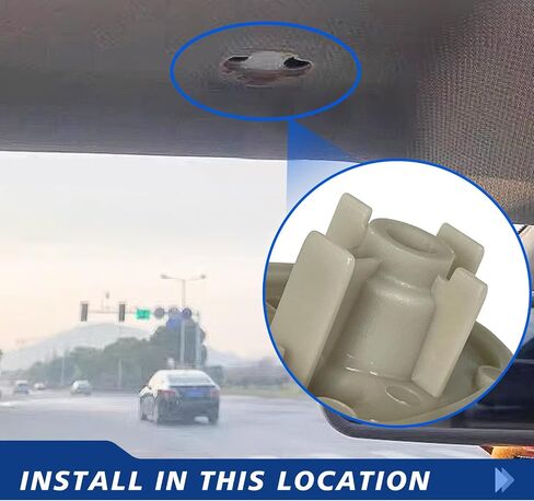 2 PCS Car Sun Visor Clip Replacement, Waterproof Durable Vehicle Visor Retainer Accessories, Compatible with Jeep Liberty 2005-2012 Dodge 2008-2012#OEM 1AR26BD1-AA, 1AR26DW1AA (Gray) in Saudi Arabia