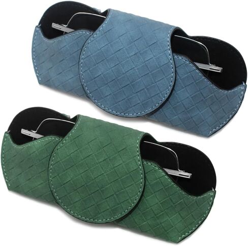 قطعتان من حامل النظارات الشمسية لواقي السيارة، صندوق منظم لحامل النظارات، حافظة نظارات جلدية مع مشابك لواقي السيارة وإكسسوارات حاجب السيارة الداخلي in Kuwait