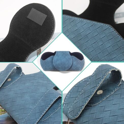 قطعتان من حامل النظارات الشمسية لواقي السيارة، صندوق منظم لحامل النظارات، حافظة نظارات جلدية مع مشابك لواقي السيارة وإكسسوارات حاجب السيارة الداخلي in Kuwait