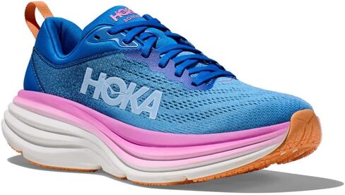 HOKA ONE ONE Women's Bondi 8 Running Shoes, Coastal Sky/All Aboard, 6.5 US in Saudi Arabia