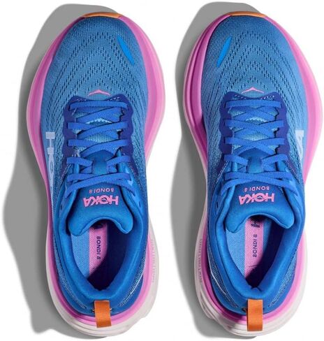 HOKA ONE ONE Women's Bondi 8 Running Shoes, Coastal Sky/All Aboard, 6.5 US in Saudi Arabia