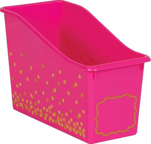 Black Confetti Plastic Book Bins - 6 Pack in Saudi Arabia