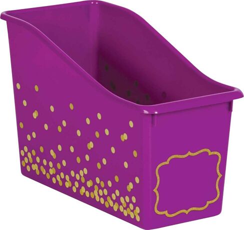 Black Confetti Plastic Book Bins - 6 Pack in Saudi Arabia