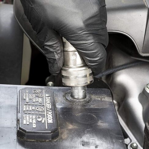 10 قطع من الألياف الطرفية للبطارية وغسالات مضادة للتآكل وفرشاة تنظيف - قطعتان لسيارة مركبة بحرية in Kuwait