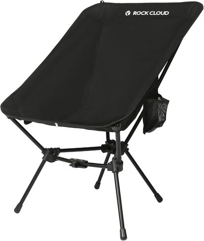 كرسي تخييم محمول من روك كلاود، خفيف الوزن ومدمج، كراسي تخييم قابلة للطي في الهواء الطلق كبيرة الحجم للتخييم والمشي لمسافات طويلة وحقيبة الظهر ورياضات الشاطئ، مقاس كبير بحري in Kuwait