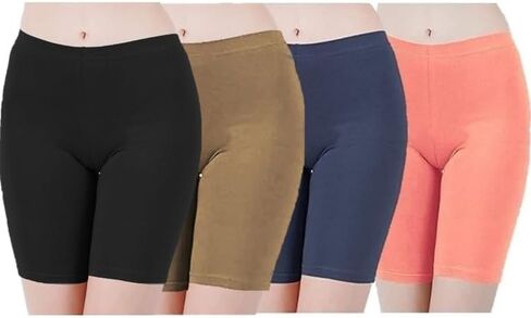 Womens Boy Shorts panties Under Dress Anti Chafing Soft Underwear boxer Short Regular Plus Size 4 Pack combo in Saudi Arabia