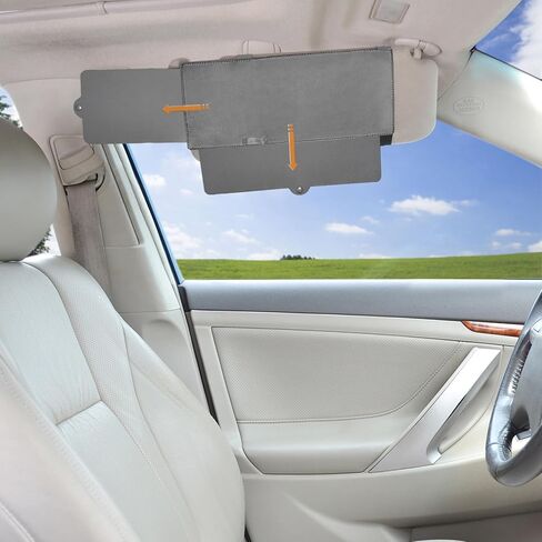 Car Visor Anti-Glare Sunshade Extender for Front Seat Driver or Passenger - 1 Piece in Kuwait