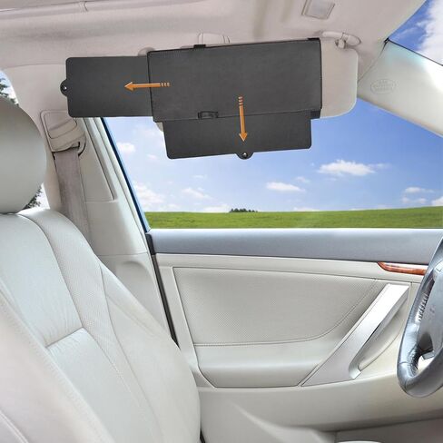Car Visor Anti-Glare Sunshade Extender for Front Seat Driver or Passenger - 1 Piece in Kuwait