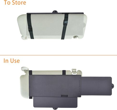 Car Visor Anti-Glare Sunshade Extender for Front Seat Driver or Passenger - 1 Piece in Kuwait