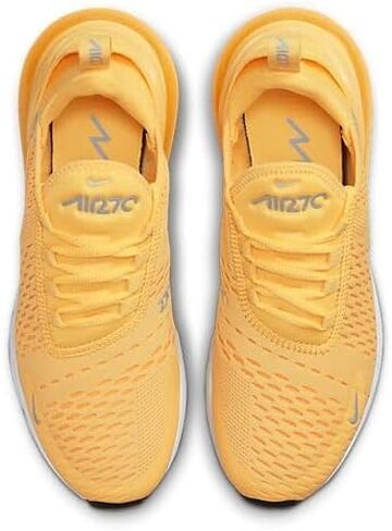 Nike Women's Air Max 270 Topaz Gold/White-Laser Orange (AH6789 701) - 10 in Saudi Arabia