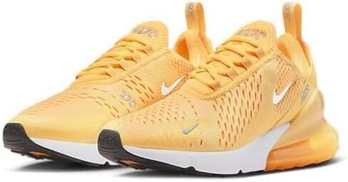 Nike Women's Air Max 270 Topaz Gold/White-Laser Orange (AH6789 701) - 10 in Saudi Arabia