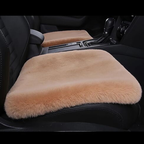 Soft Fuzzy Faux Fur Car Seat Cover, Cozy Synthetic Fluffy Automotive Seat Cushion for Cars SUV Trucks Universal Fit, 1 Pc seat (Graphite, 1 Piece Front) in Saudi Arabia