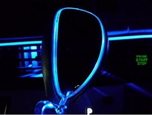 XYZCTEM Universal 110 مم يعمل باللمس، مقبض ناقل الحركة المضيء بإضاءة LED زرقاء للغاية، يناسب معظم السيارات المزودة بمحول يعمل بدون أزرار - تأكد من أنه يناسب سيارتك قبل تقديم الطلب in Kuwait