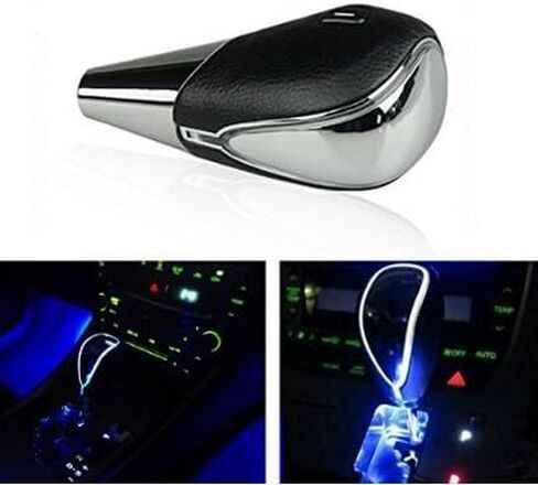 XYZCTEM Universal 110 مم يعمل باللمس، مقبض ناقل الحركة المضيء بإضاءة LED زرقاء للغاية، يناسب معظم السيارات المزودة بمحول يعمل بدون أزرار - تأكد من أنه يناسب سيارتك قبل تقديم الطلب in Kuwait