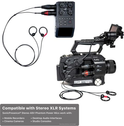 SP15Pro (XLR) Binaural Microphone - Streams and Records 360º Spatial Audio in Two Channel Stereo Format That Plays on Headphones, Speakers, Social Media Platforms and ASMR in Saudi Arabia