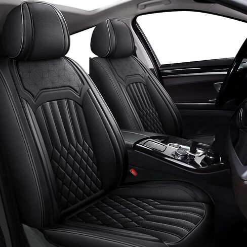 Car Seat Covers for 2 Front Seats, Fit for Subaru Outback 2010-2024 2025 with Airbag Compatible, Waterproof Breathable Leather Automotive Seat Cushions Protector Accessories(Black) in Saudi Arabia