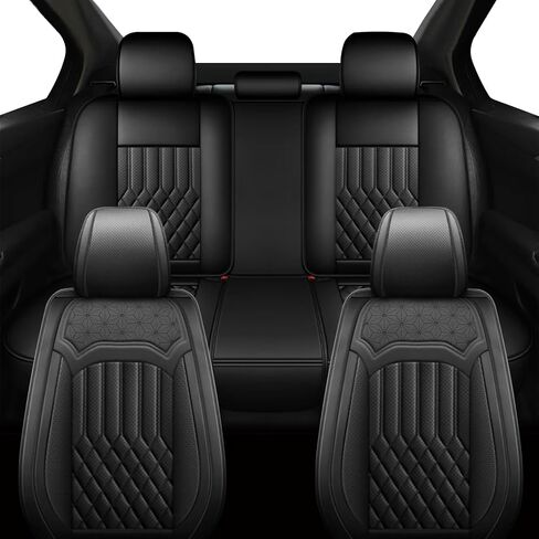 Car Seat Covers for 2 Front Seats, Fit for Subaru Outback 2010-2024 2025 with Airbag Compatible, Waterproof Breathable Leather Automotive Seat Cushions Protector Accessories(Black) in Saudi Arabia
